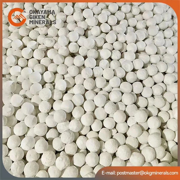 Gecalcineerde tabel aluminiumoxide
